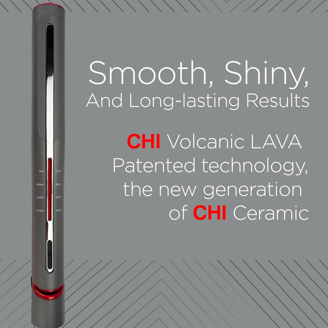CHI Lava Glide - Plancha para el cabello de cerámica, alisador de p...