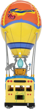 Fortnite Battle Bus - Vehículo de 14 pulgadas con globo inflable, luces y sonidos, colores únicos, ruedas rodantes, figura de 4 pulgadas y código para artículo virtual adicional