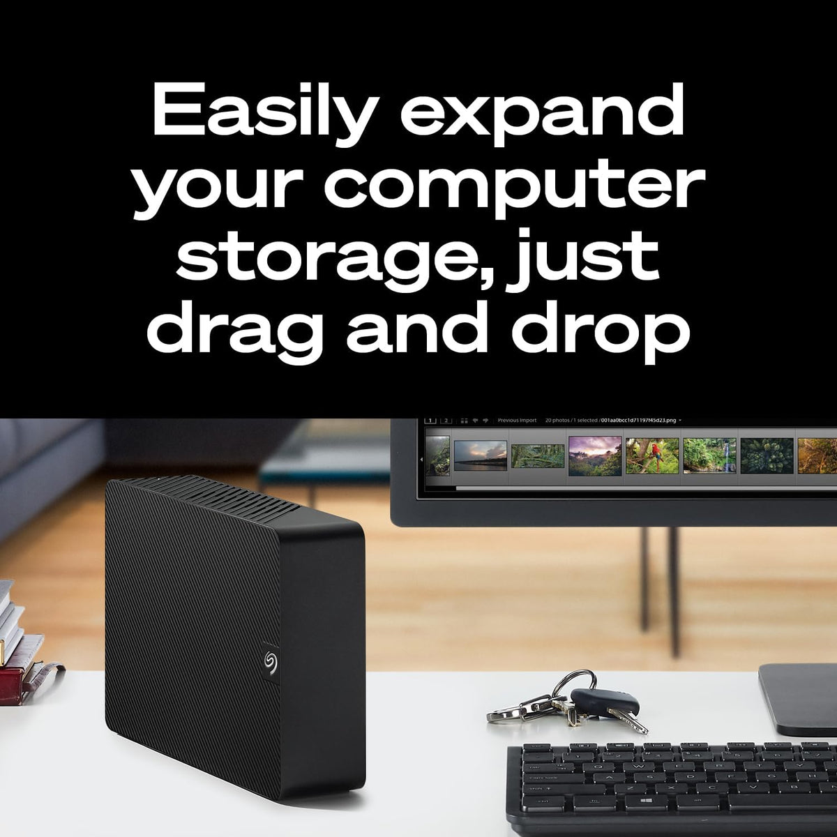 Seagate Expansion 8TB Disco duro externo HDD - USB 3.0, con servici...