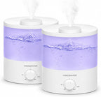 MEGAWISE Paquete de 2 humidificadores de niebla fría, tanque de 2 litros