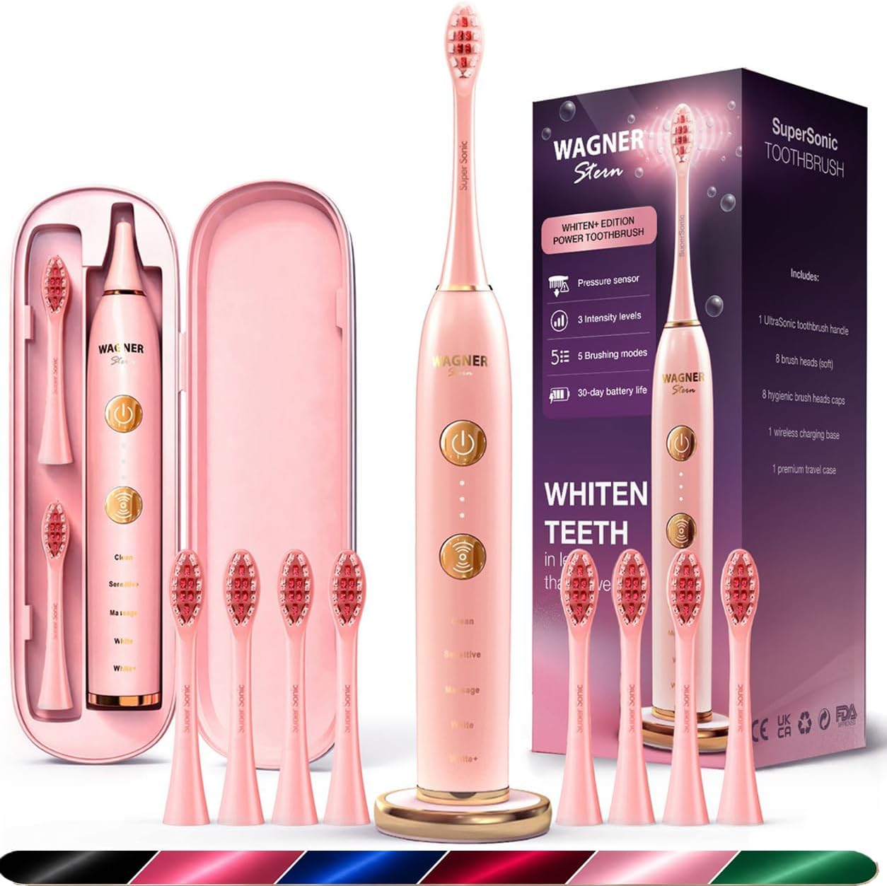 Wagner Stern Edición WHITEN+. Cepillo de dientes eléctrico blanquea...
