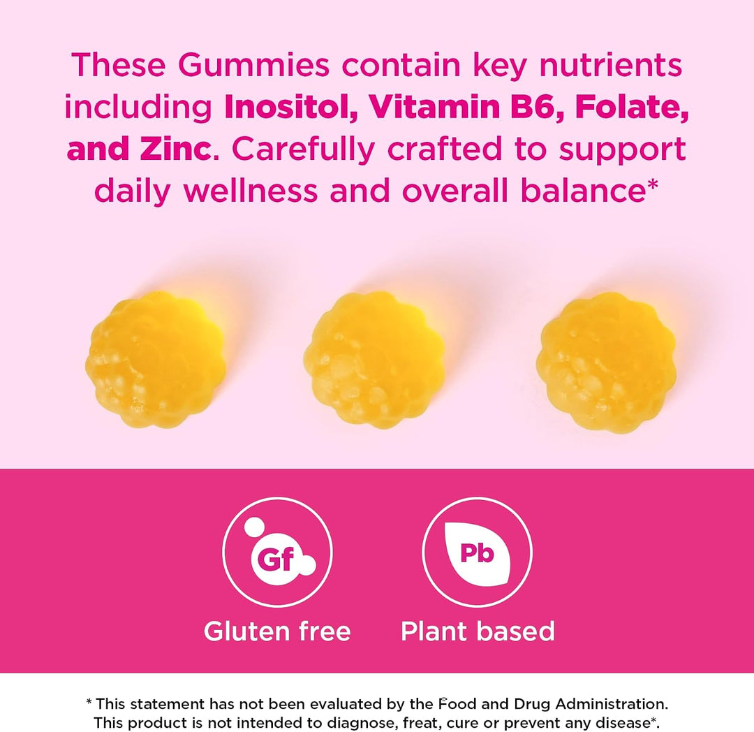 AromPCOSLife - Gomitas de inositol para mujer, 60 unidades, supleme...