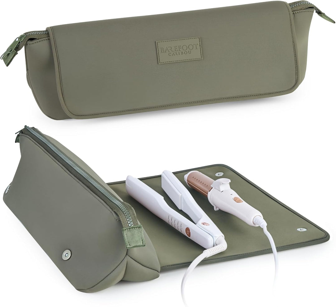 BAREFOOT CARIBOU Bolsa de viaje para herramientas para el cabello y...