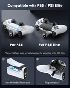 7400mWh Battery Pack para PS5 & Edge Controller con LED
