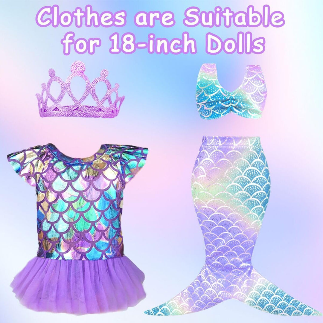 Estuche de accesorios para muñeca de 18 pulgadas, juego de viaje co...