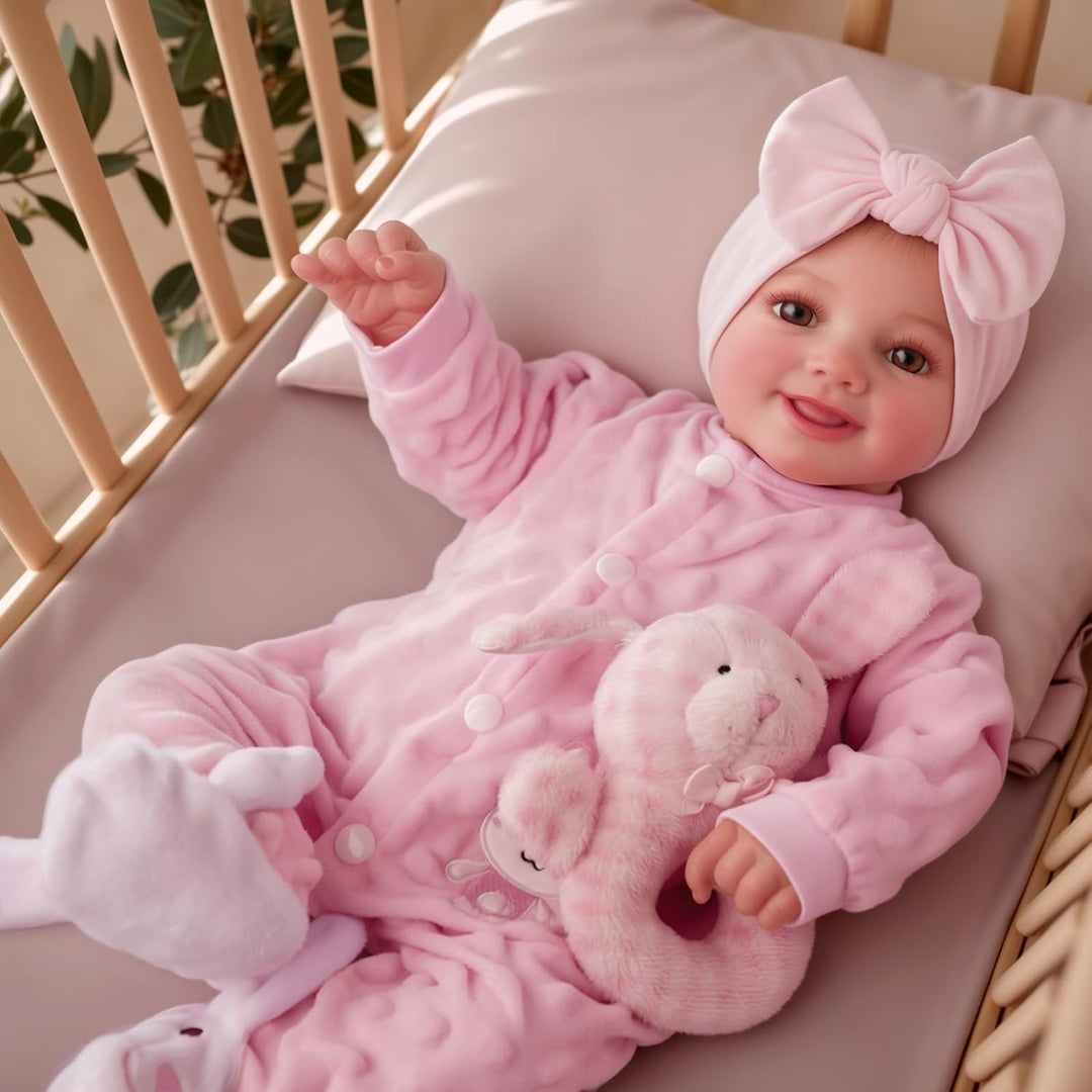 BABESIDE Drink and Wet Reborn Baby Dolls Girl - Muñeca de vinilo su...