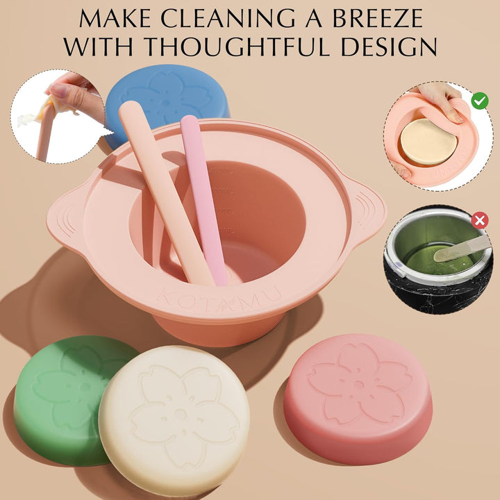 KOTAMU Kit de depilación para mujeres y hombres, kit de cera profes...