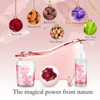 Regalos de spa para mujeres, regalos de spa de rosas, juego de cesta de