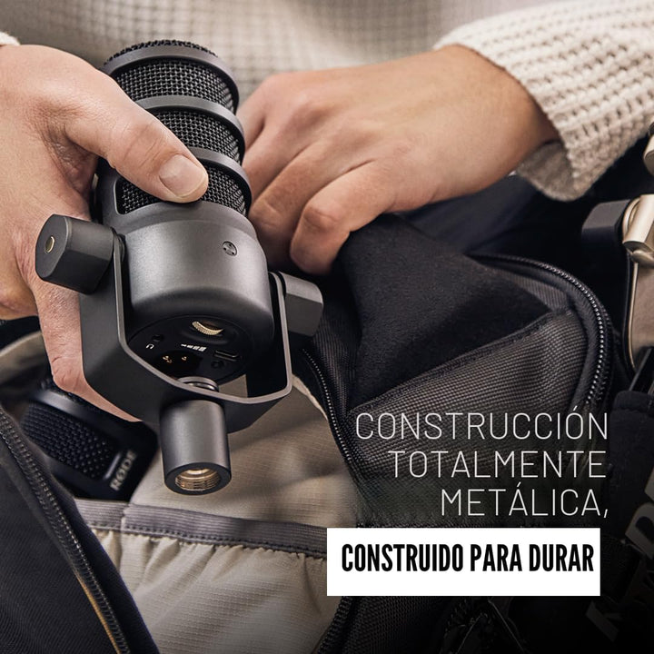 RØDE PodMic USB - Micrófono dinámico versátil de broadcast con cone...