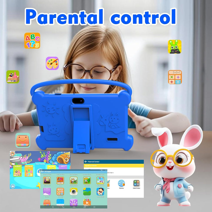 ICONLINK Tablet infantil de 7 pulgadas 3-9 para niños, 32 GB de ROM...