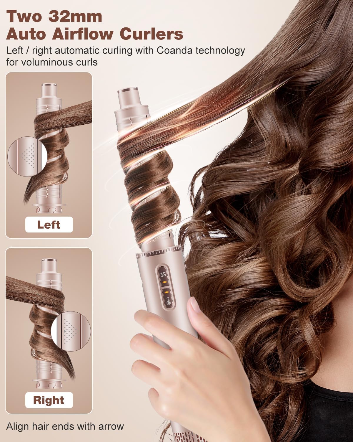 7MAGIC Estilizador de cabello y cepillo secador de cabello 7 en 1,...