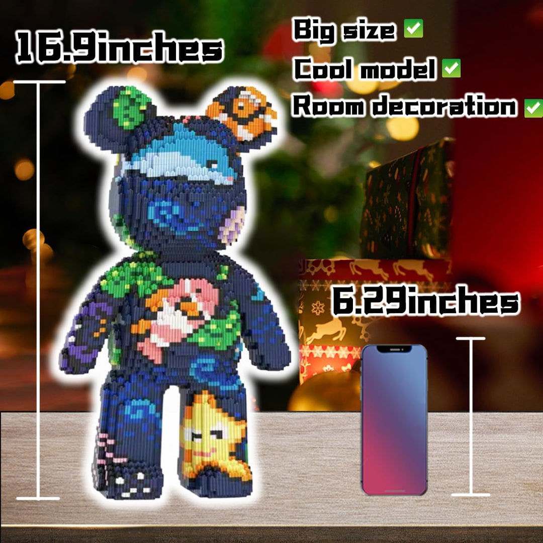 VIIOVOIIV Bloques de Construcción Micro de Oso Teddy con