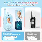Walkie Talkies de video para niños paquete de 2 walkie