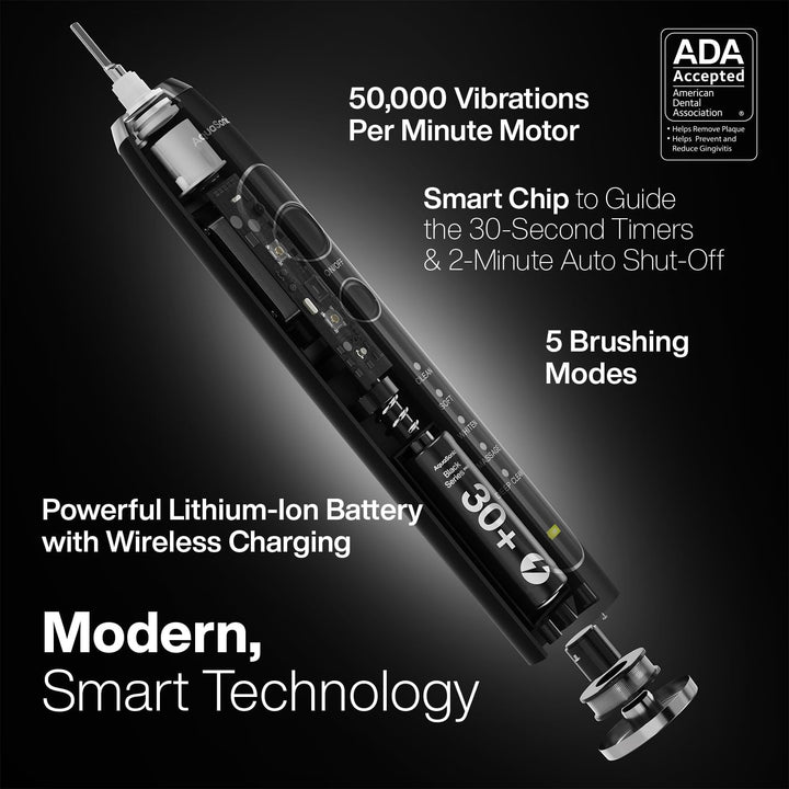 Aquasonic Black Series PRO \u2013 Cepillo de dientes eléctrico ultr...