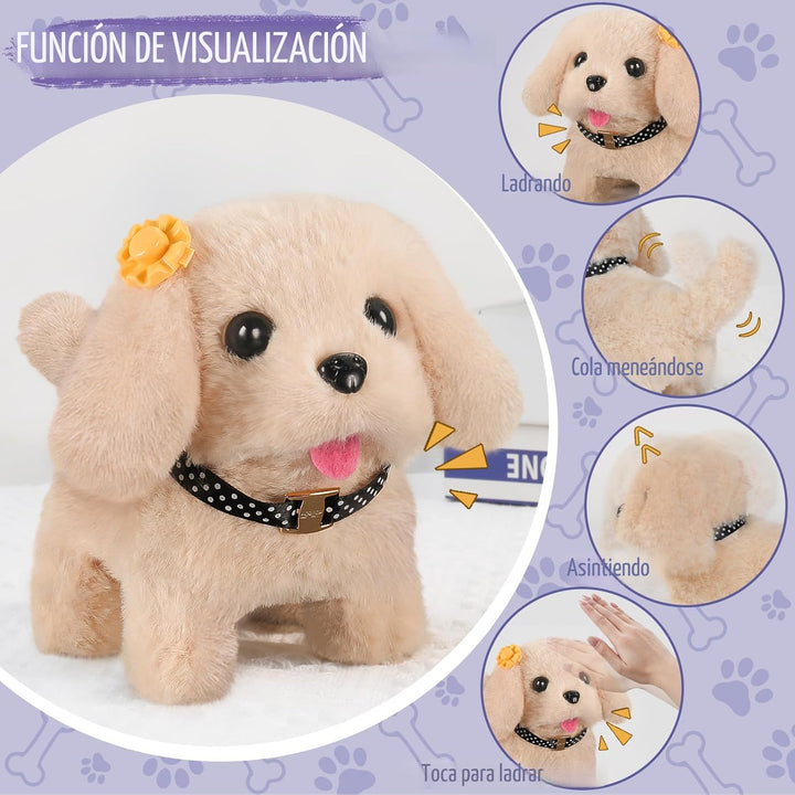 Vanvimen 16 piezas de juguetes de perro robot para niñas, juguetes...