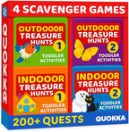 Búsqueda del tesoro para niños pequeños de 3 a 5 años - Juego de cartas de