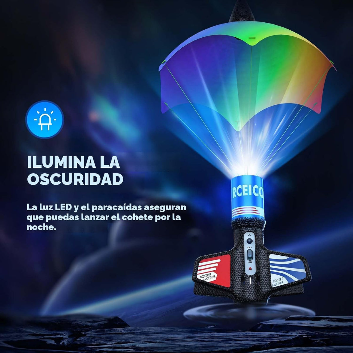 Lanzacohetes, 170 pies de altitud de vuelo, kits de modelo de cohete con juego de lanzamiento, cohete volador ultra alto, juguete de cohete, juguetes para niños al aire libre, regalo para niños