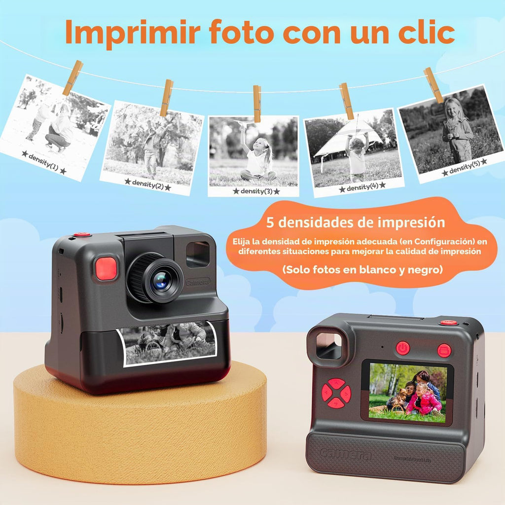 Impresión instantánea de cámara para niños, regalos de cumpleaños de