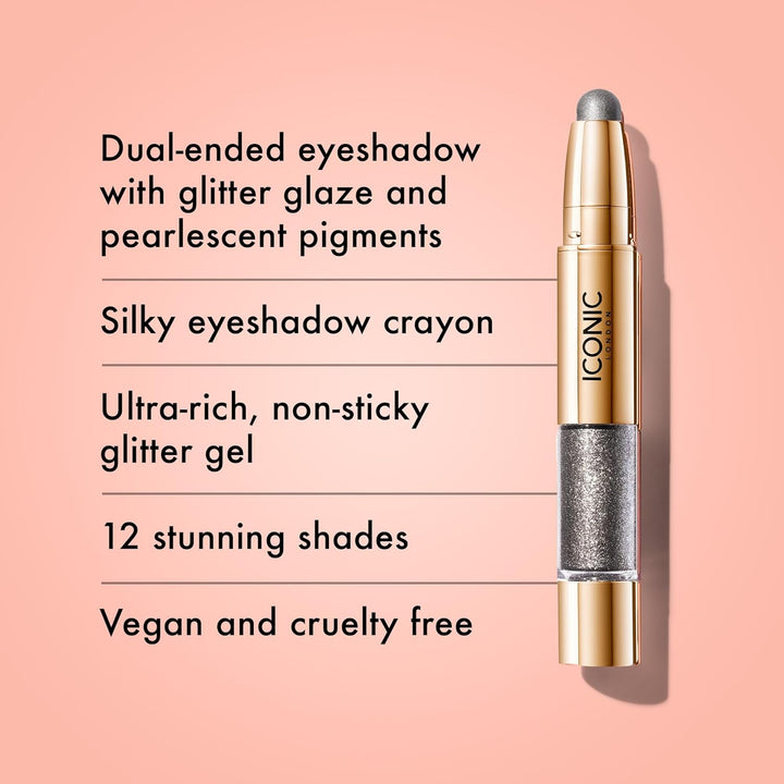 ICONIC LONDON Glaze Crayon | Sombra de ojos en barra de doble punta...