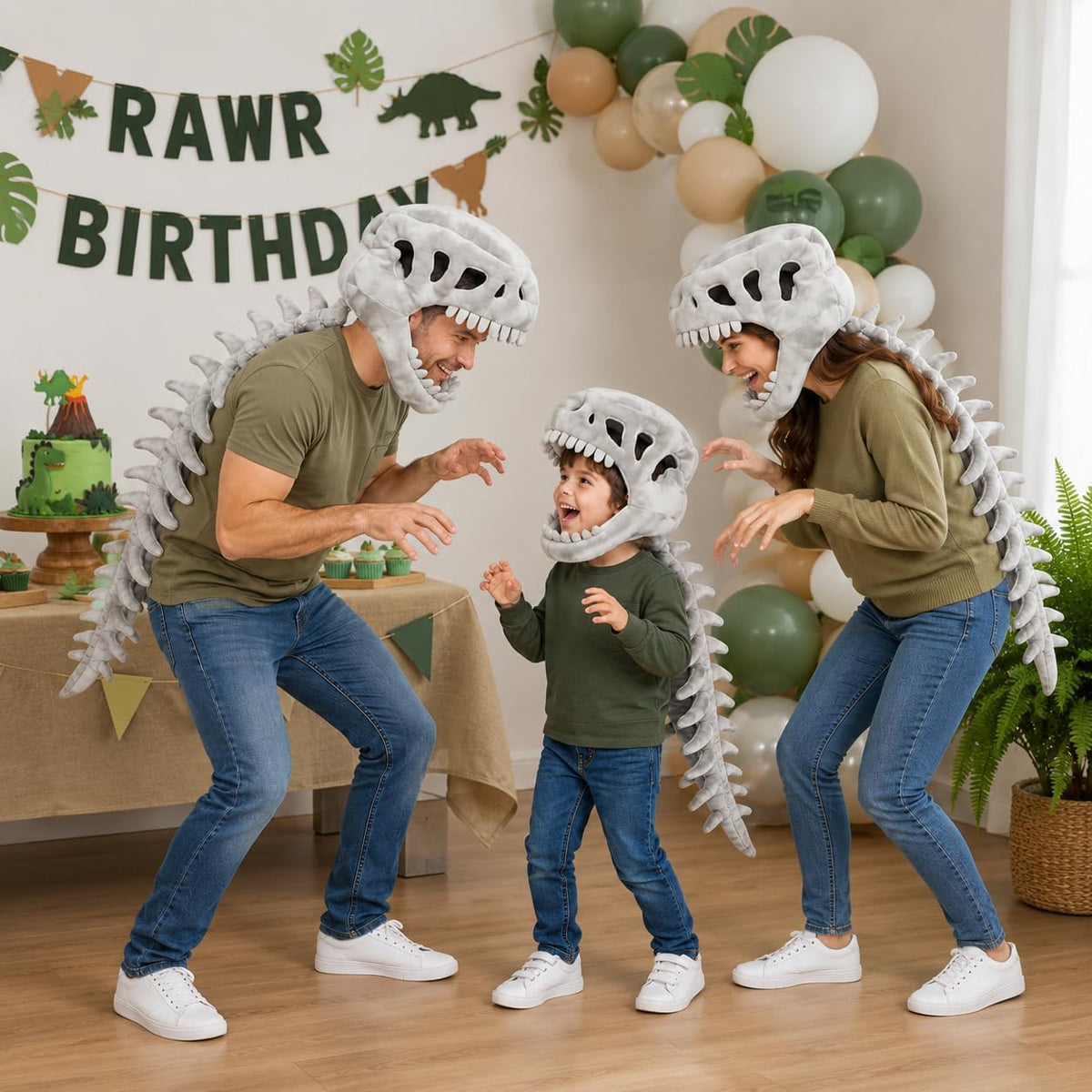 Disfraz de esqueleto de dinosaurio para niños, disfraz de juguetes