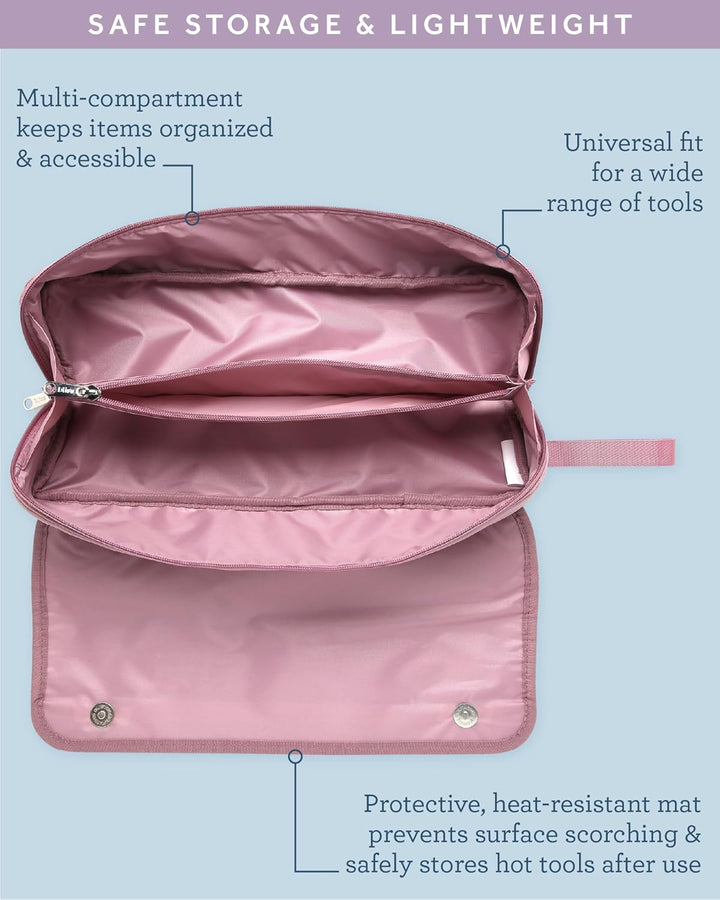 Bliss Bolsa de herramientas de calor de viaje para mujer, ligera, r...