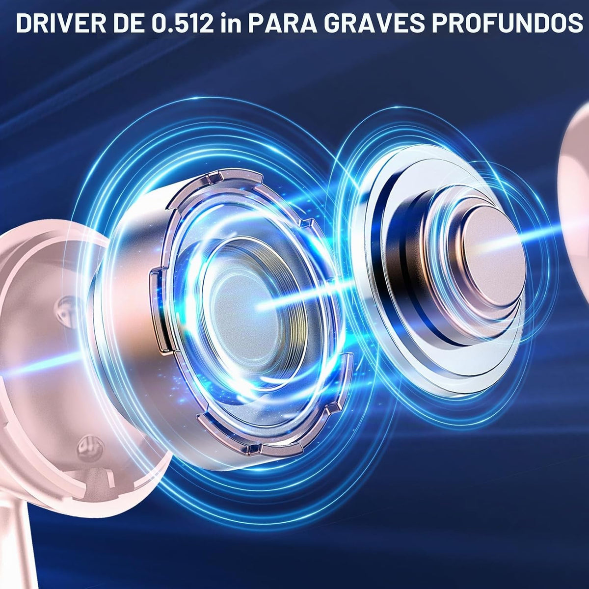 Auriculares inalámbricos, auriculares Bluetooth 5.4, pantalla de