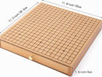Juego de madera Go con cajones, tablero Go de 11.8 pulgadas con 361 piedras