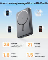 Cargador portátil de 12000 mAh, para Magsafe Bank Pack con carga rá...