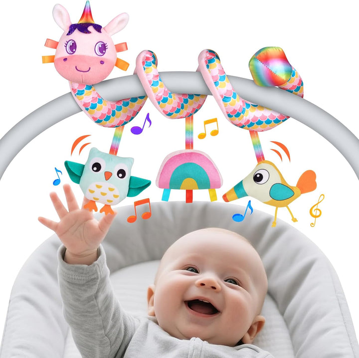 Juguetes de asiento de carro para bebés de 0 a 6 meses, juguetes de...