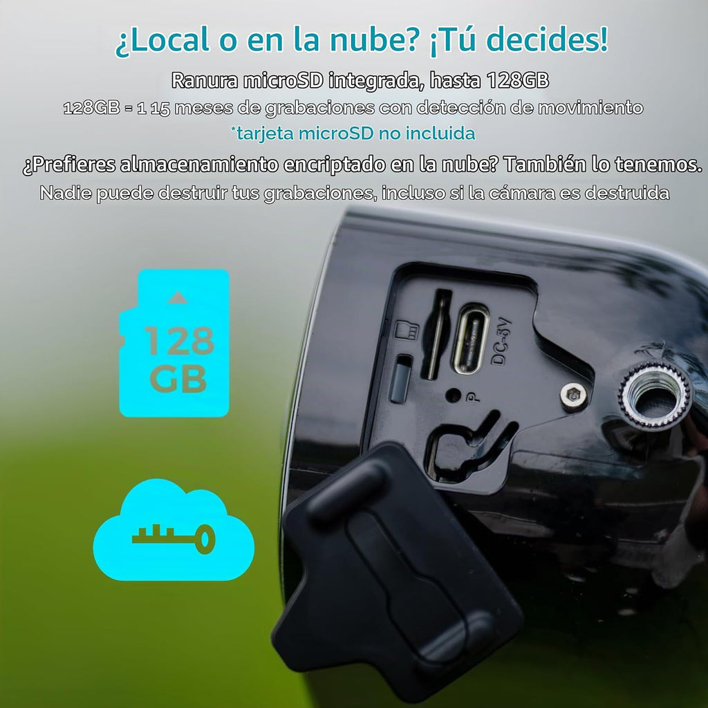 Vicohome 2G6B - Cámara de seguridad solar 2K y timbre de video inteligente DB3 2K con timbre, no necesita NVR, funciona con pilas, fácil de configurar, detección de movimiento, audio bidireccional