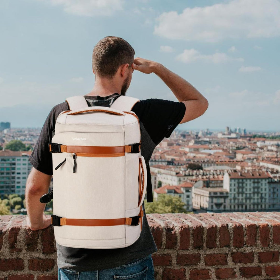 Mochila de viaje Velaybor 42L con 4 cubos de embalaje, bolsa de man...