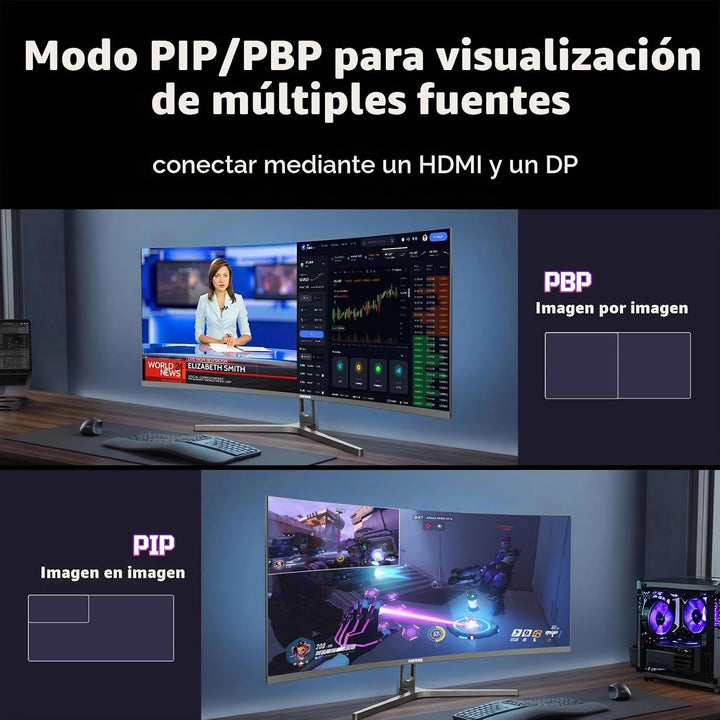 Hikers Monitor curvo UWQHD de 34 pulgadas para juegos de 240 Hz, mo...