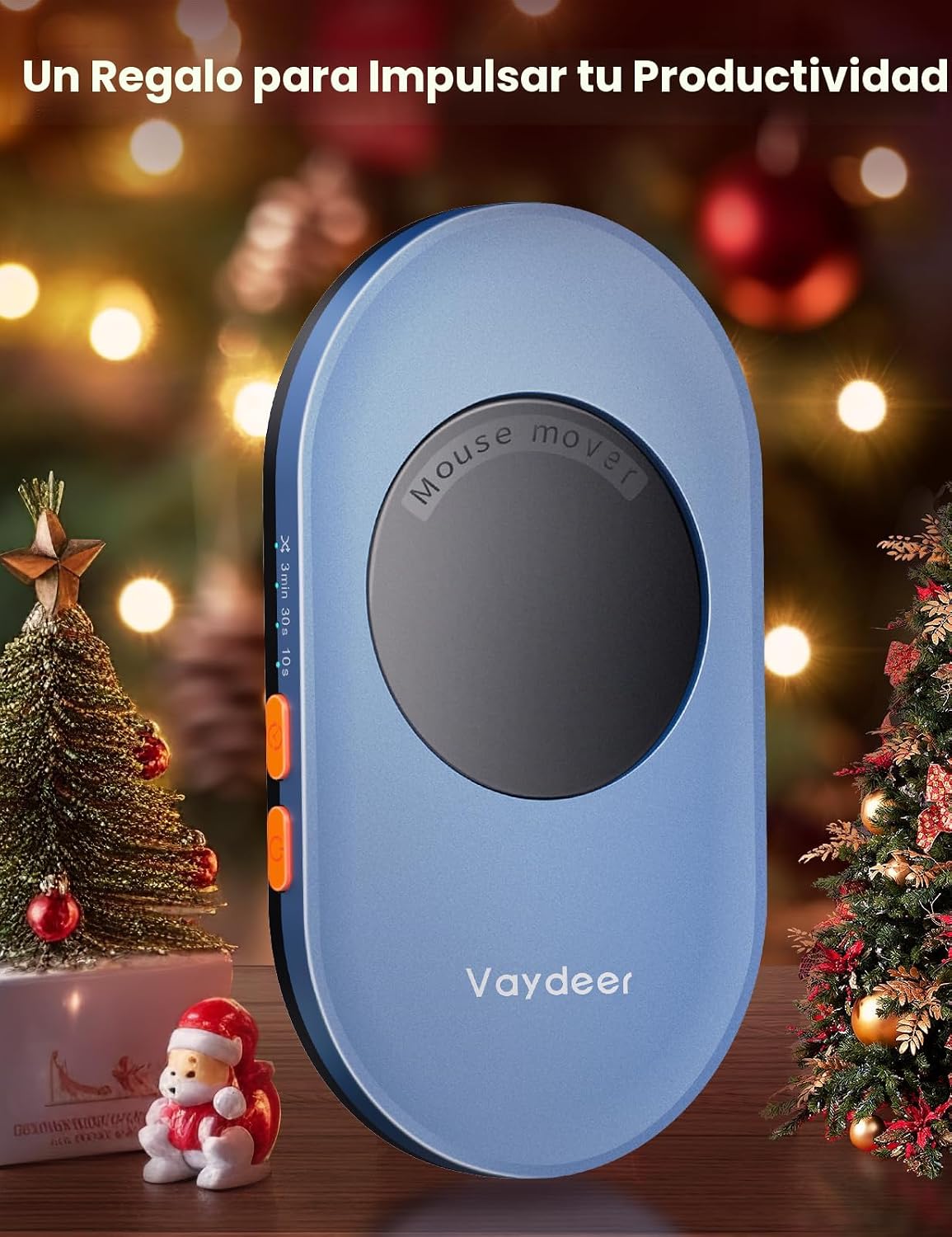 Vaydeer Air 3 - Mouse movedor ultra delgado, con temporizador de in...