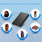 Paquete de Batería para Chaleco Calefactado de 30000mAh 7.4V, Negro-1 unidad CC 7.4V 30000mAh