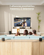ULTIMEA 7.1ch Barra de Sonido con Subwoofer, Sistema Virtual Surround para Smart TV