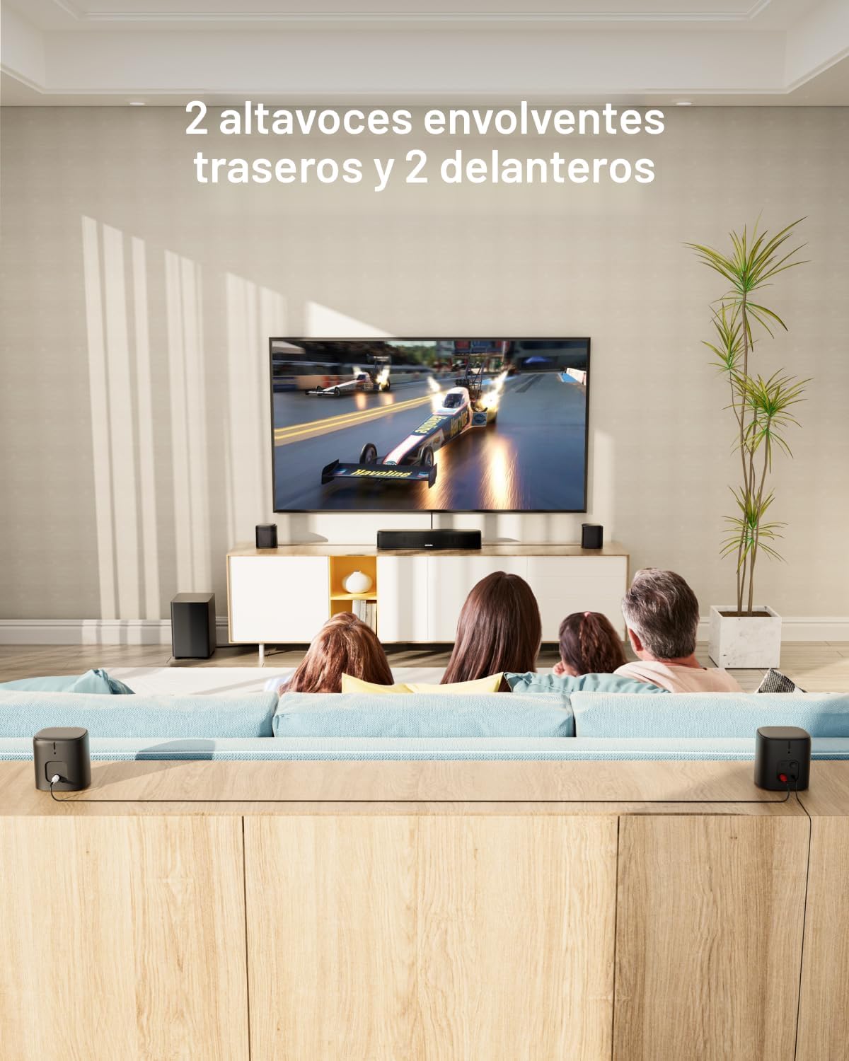 ULTIMEA 7.1ch Barra de Sonido con Subwoofer, Sistema Virtual Surround para Smart TV