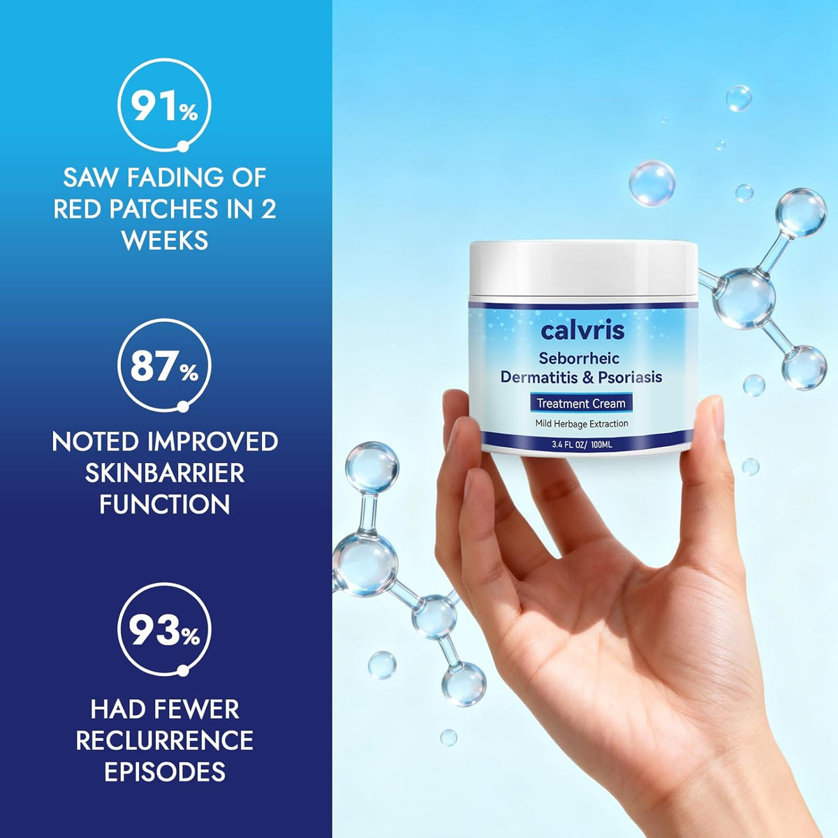 Calvris Scalp Comfort Balm - Fórmula botánica sin esteroides para c...
