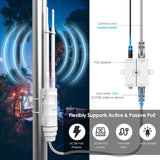 WAVLINK AC1200 Extensor WiFi de largo alcance para exteriores\/punt...