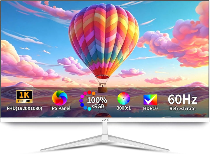 ZZA Monitor de computadora plano de 32 pulgadas 60Hz, panel FHD 108...