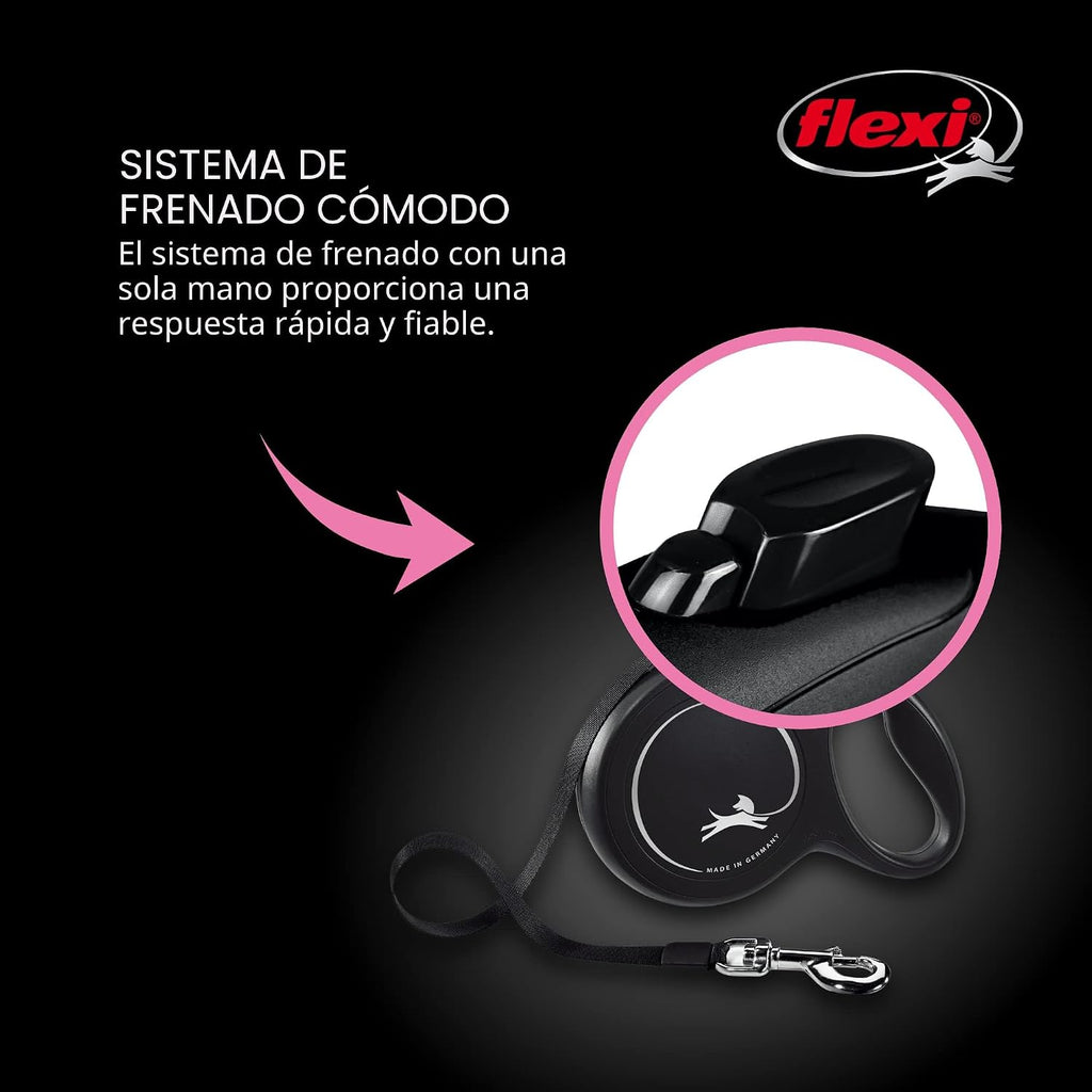 FLEXI® Correa de perro retráctil con cinta clásica, grande, 16 pies