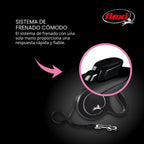 FLEXI® Correa de perro retráctil con cinta clásica, grande, 16 pies