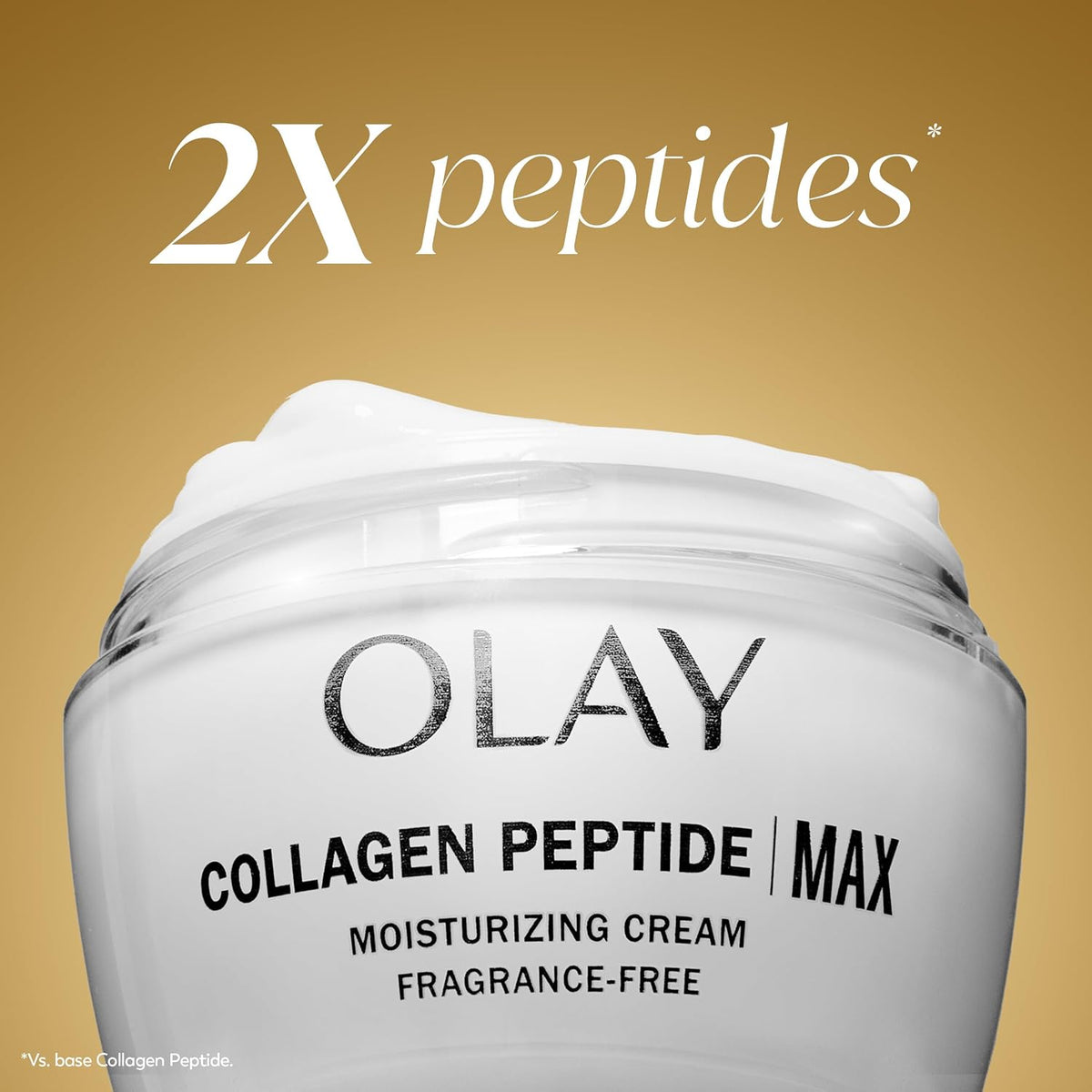Olay Hidratante facial con péptido de colágeno, crema reafirmante p...