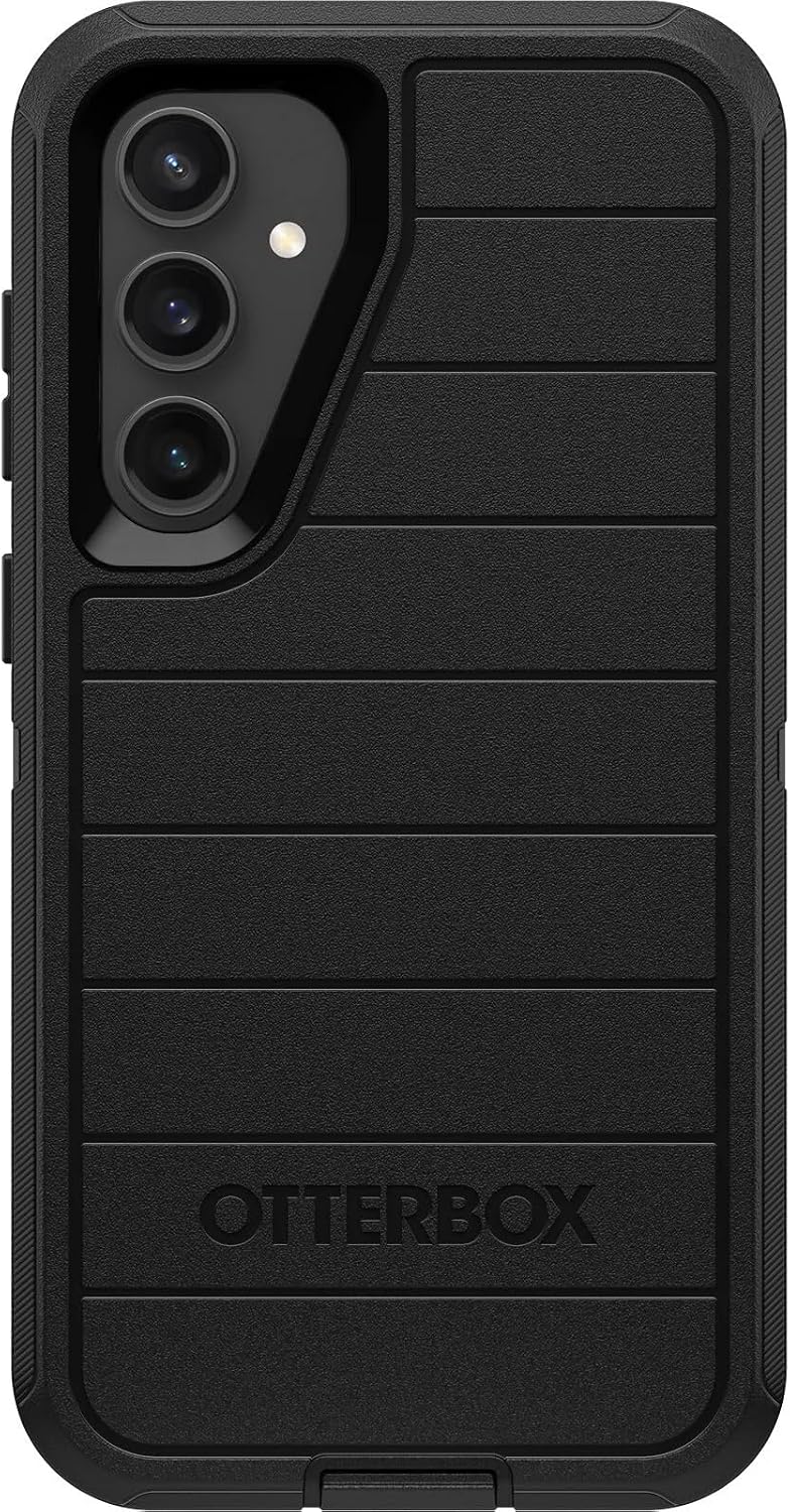Funda OtterBox Defender Series para Samsung Galaxy S23 FE (Solamente) - Clip de Cinturón Incluido - Protección Antimicrobiana - Embalaje No Minorista - Negro