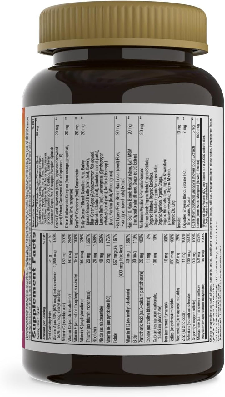 Nature's Way ¡Alive! Ultra Multivitamínico diario para mujer, f...