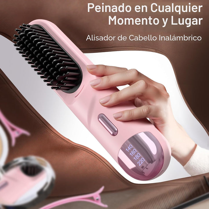 Go Brush Pro 2026 - Cepillo alisador de cabello 300 millones de ion...