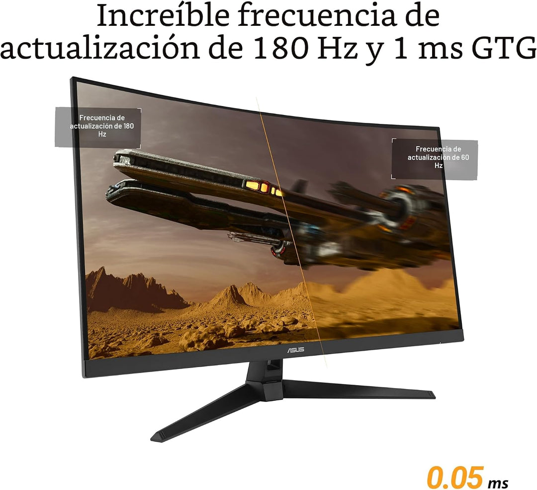 ASUS TUF Gaming VG32WQ3B - Monitor curvo para juegos de 31.5\u201D...