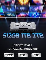 MOVE SPEED Unidad externa de alta velocidad de lectura de 2 TB, 105...