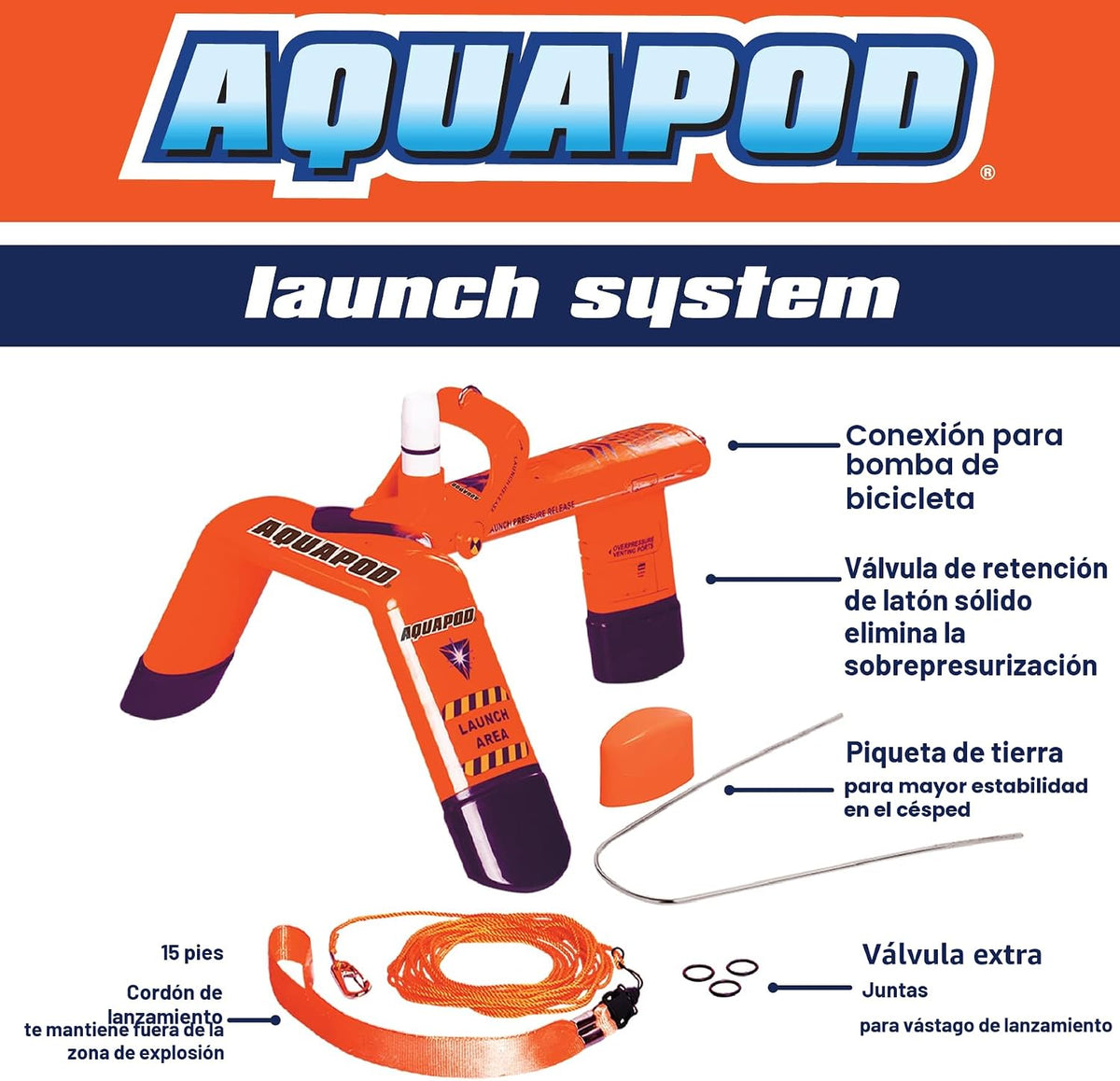 AquaPod - Kit lanzador de botellas original Rocket