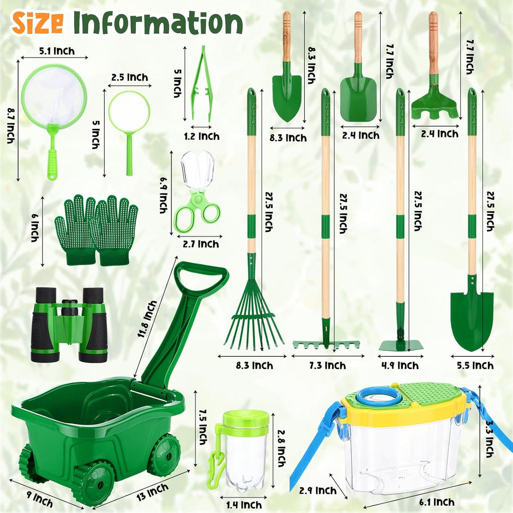 Kit de explorador de insectos de herramientas de jardinería
