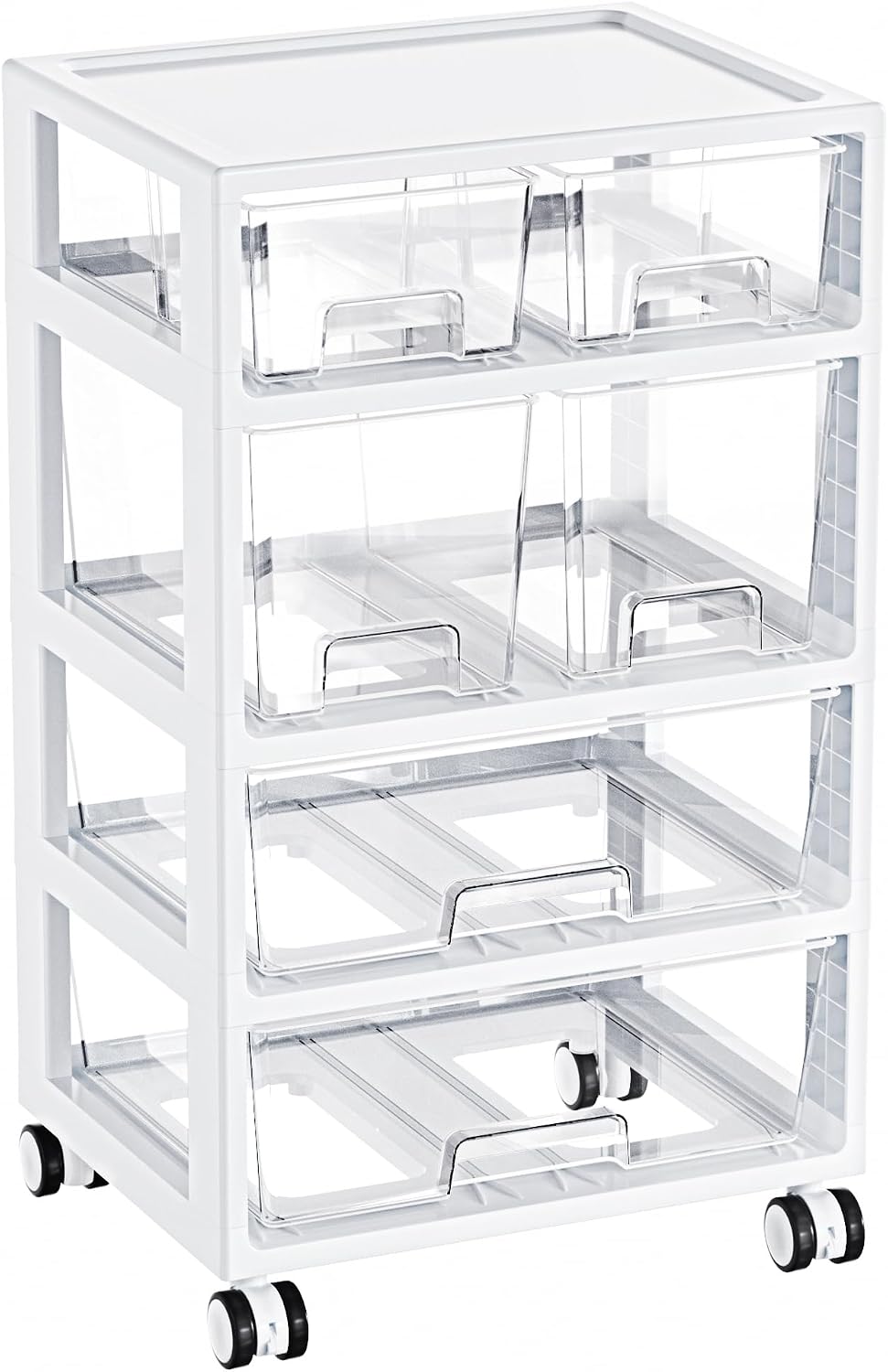 Organizador de Cajones Vtopmart, 4 niveles 6 cajones con ruedas